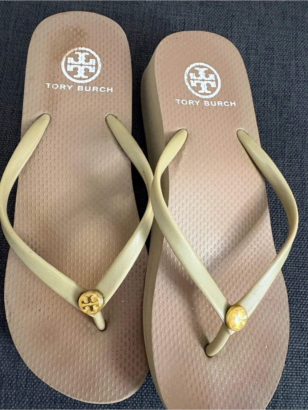 Tory Burch Wedge Platform Sandals Size 7.5 Used